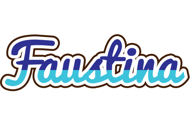 Faustina raining logo