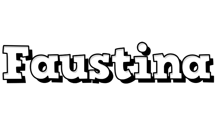 Faustina snowing logo