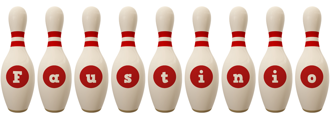 Faustinio bowling-pin logo