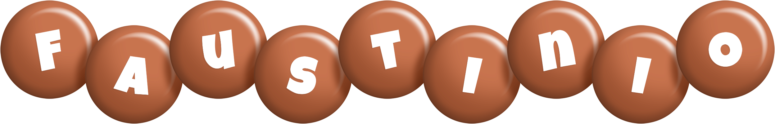 Faustinio candy-brown logo