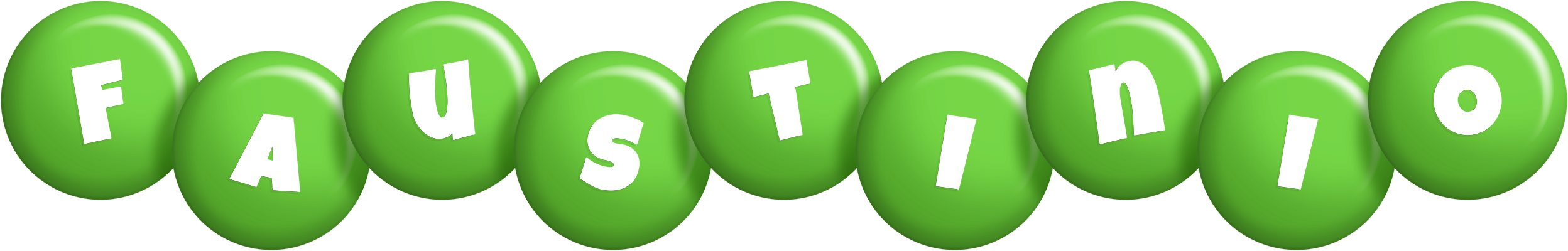 Faustinio candy-green logo