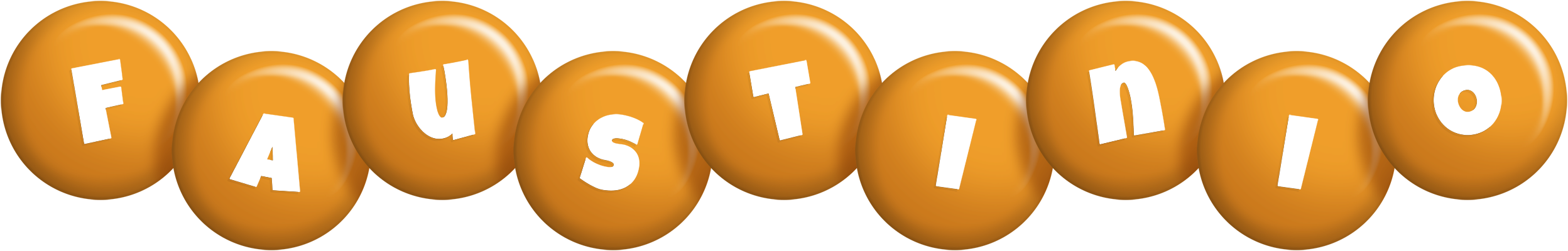 Faustinio candy-orange logo