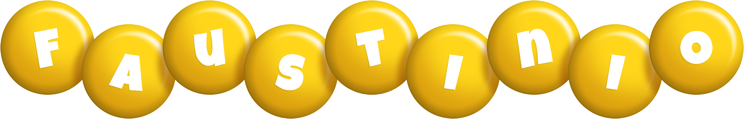 Faustinio candy-yellow logo