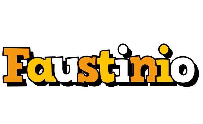 Faustinio cartoon logo
