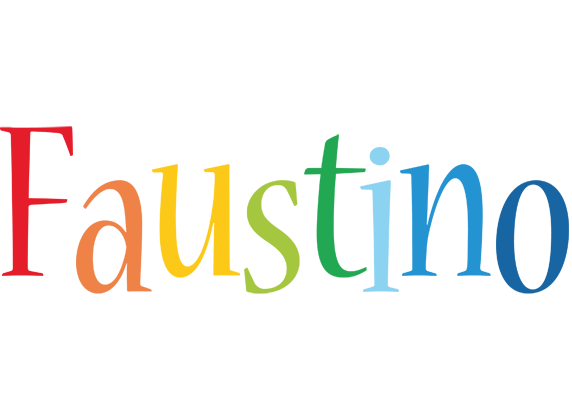 Faustino birthday logo