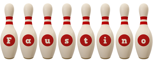 Faustino bowling-pin logo