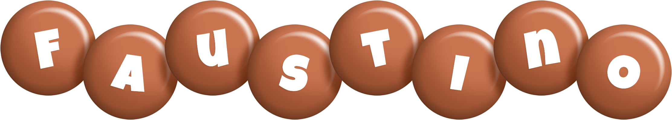 Faustino candy-brown logo