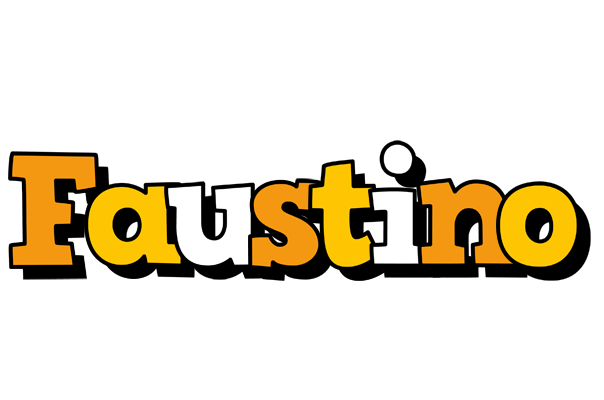 Faustino cartoon logo