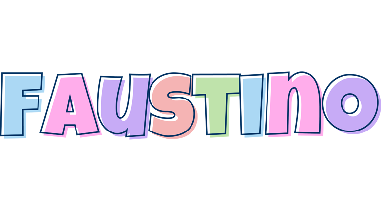 Faustino pastel logo