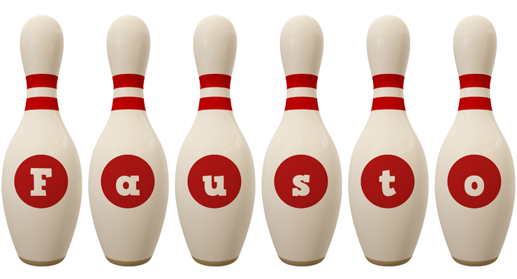 Fausto bowling-pin logo