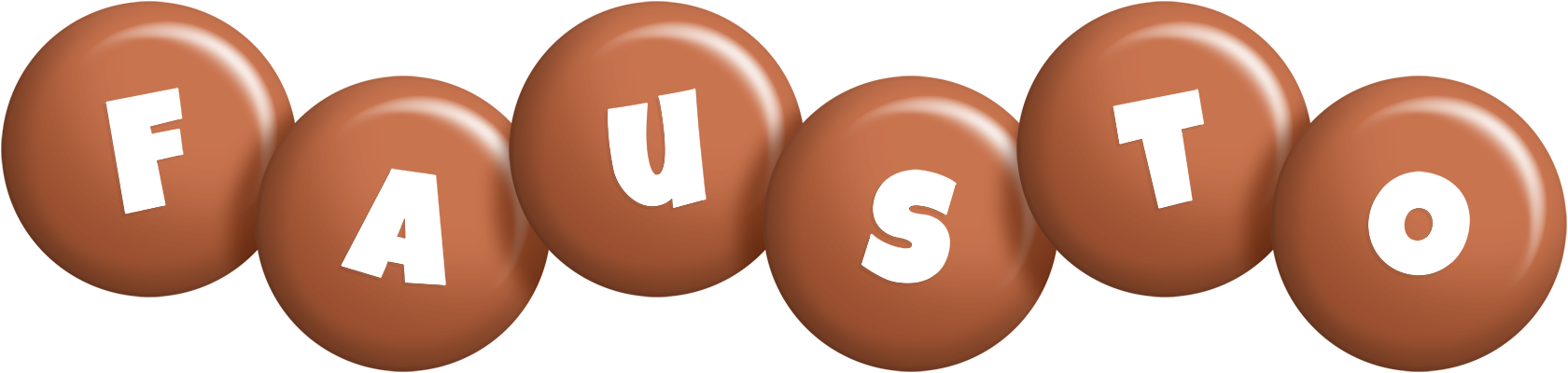 Fausto candy-brown logo