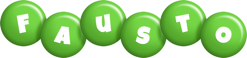 Fausto candy-green logo