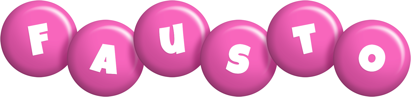 Fausto candy-pink logo
