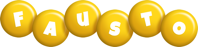 Fausto candy-yellow logo