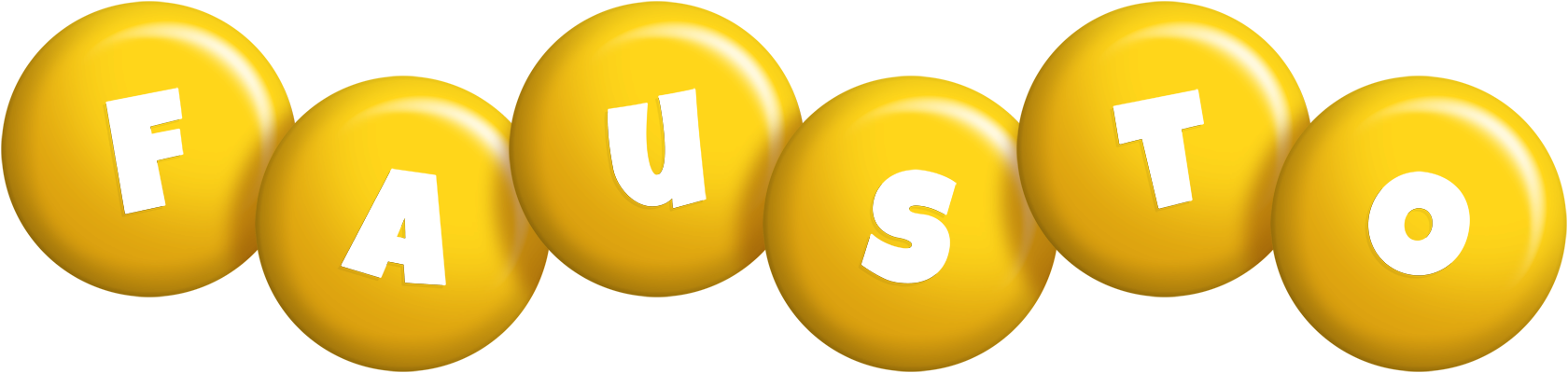 Fausto candy-yellow logo