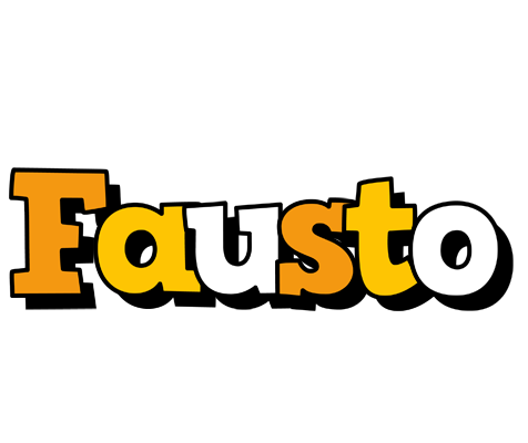 Fausto cartoon logo