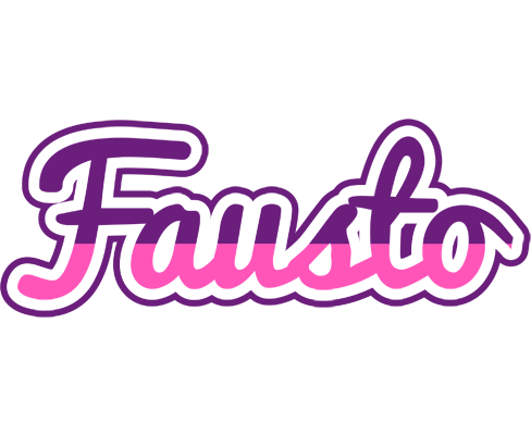 Fausto cheerful logo