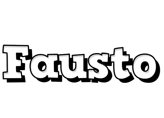 Fausto snowing logo
