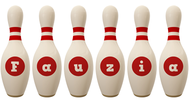 Fauzia bowling-pin logo