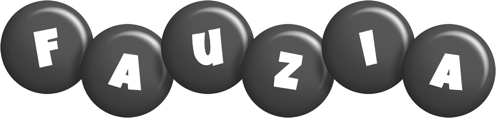 Fauzia candy-black logo