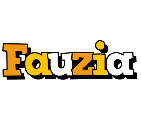 Fauzia cartoon logo