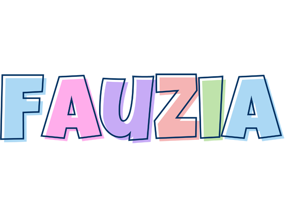 Fauzia pastel logo