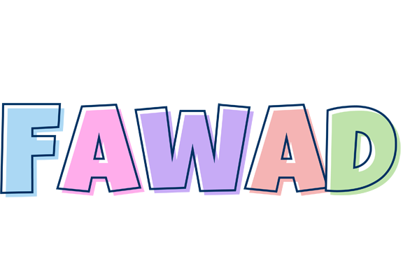 Fawad pastel logo