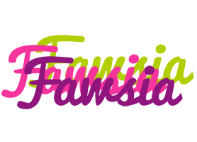 Fawsia flowers logo