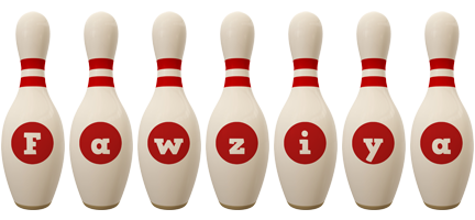 Fawziya bowling-pin logo