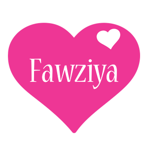 Fawziya love-heart logo