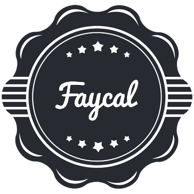 Faycal badge logo