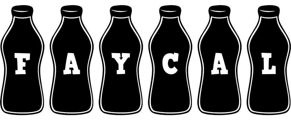 Faycal bottle logo