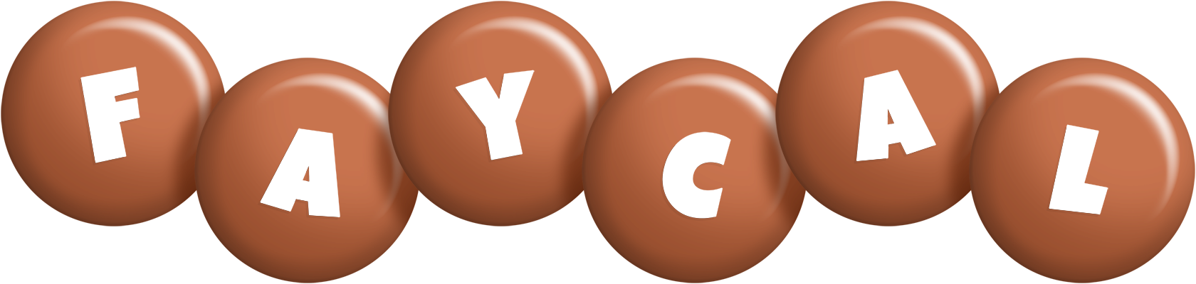 Faycal candy-brown logo