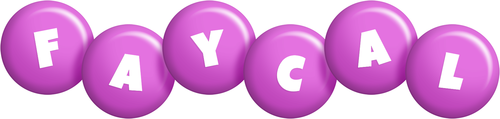 Faycal candy-purple logo