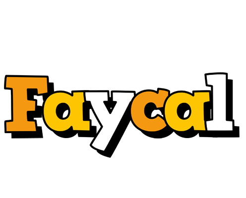 Faycal cartoon logo