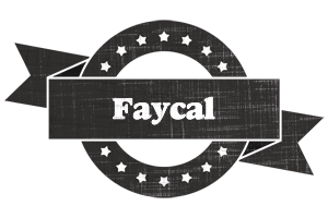 Faycal grunge logo