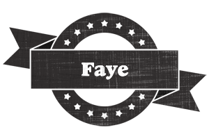 Faye grunge logo