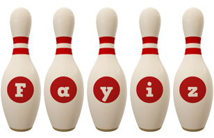 Fayiz bowling-pin logo