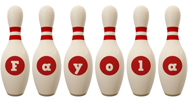 Fayola bowling-pin logo