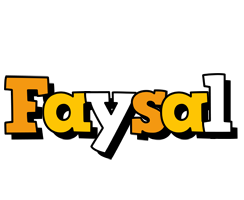 Faysal cartoon logo