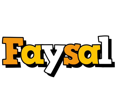 Faysal cartoon logo