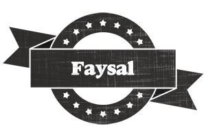 Faysal grunge logo