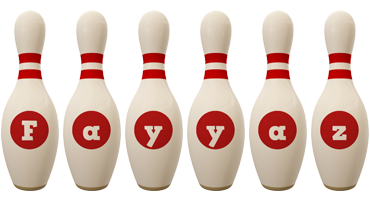 Fayyaz bowling-pin logo