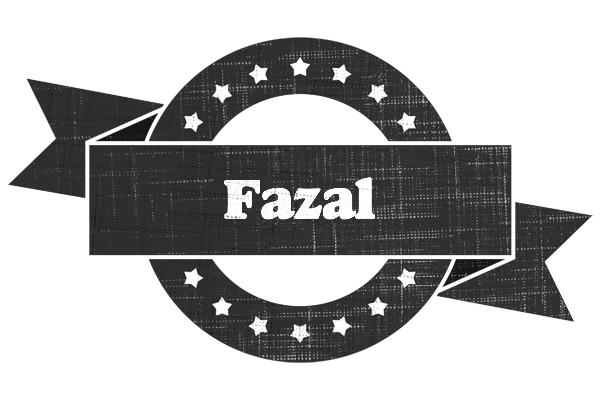 Fazal grunge logo