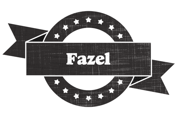 Fazel grunge logo