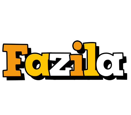 Fazila cartoon logo