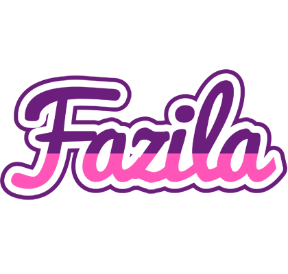 Fazila cheerful logo