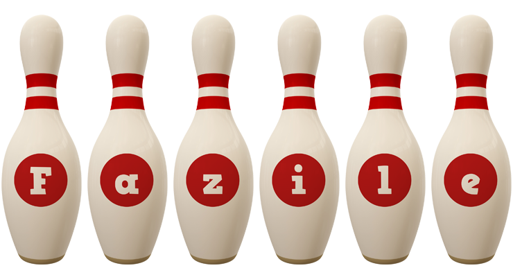 Fazile bowling-pin logo