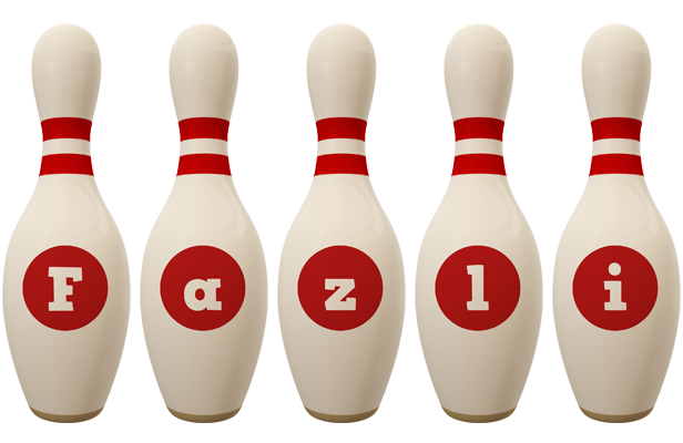 Fazli bowling-pin logo