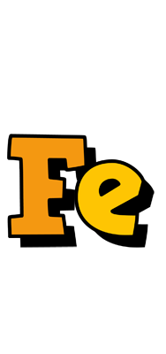 Fe cartoon logo